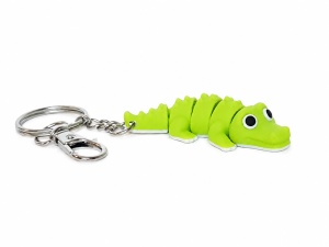 Breloc Crocodil Articulat 3D – Breloc Flexibil Printat 3D pentru Chei, Rucsac și Geantă