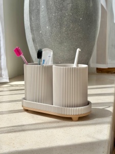Organizator baie printat 3D – Suport modern pentru periuțe și accesorii de baie - Img 2