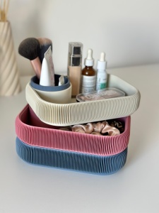 Set organizatoare pentru cosmetice și accesorii printate 3D – Tăvi decorative și suport multifuncțional - Img 4