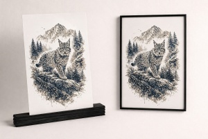 Umbra Pădurii – Tablou 3D Decorativ Stratificat cu Râs, Inspirat din Carpați - Img 4