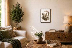 Umbra Pădurii – Tablou 3D Decorativ Stratificat cu Râs, Inspirat din Carpați - Img 5