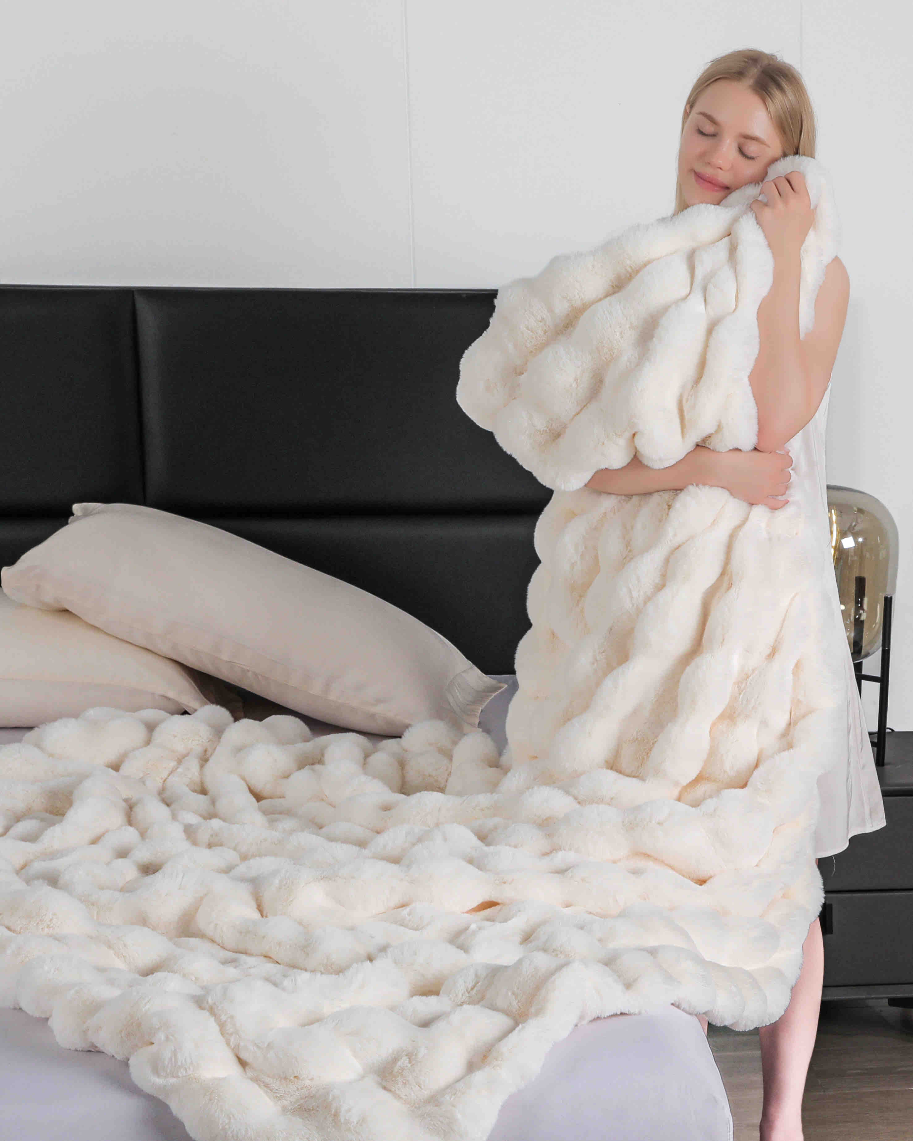 Paturi premium cu blanita iepure