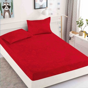 Husa de pat cu elastic 180x200cm + 2 fete de perna