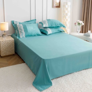 Set lenjerie de pat premium, cu inimioare brodate, 6 piese - Img 9