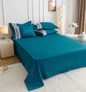 Set lenjerie de pat premium, cu inimioare brodate, 6 piese - Img 7