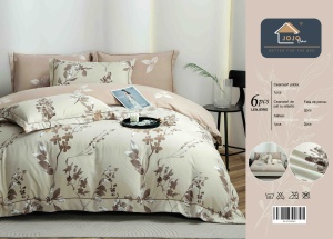 Set lenjerie de pat premium, în cutie cadou, 6 piese, cu elastic - Img 8