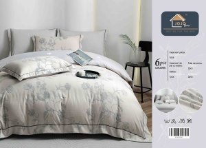 Set lenjerie de pat premium, în cutie cadou, 6 piese, cu elastic - Img 8