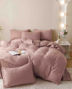 Set lenjerie pat dublu Jacquard, 6 piese