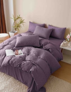 Set lenjerie pat dublu Jacquard, 6 piese - Img 4