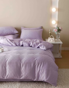 Set lenjerie pat dublu Jacquard, 6 piese