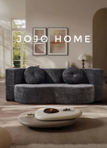 Canapea Extensibilă Urban Cloud 2 în 1, 200 x 85 x 68 cm, Spumă Poliuretanică de Înaltă Densitate - Gri Antracit