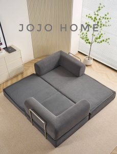 Canapea Modulară Velluto 4 în 1, 200 x 100 x 72 cm - Gri - Img 2