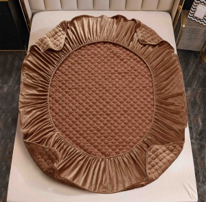 Husa tip topper din catifea 180x200cm + 2 fete de perna - Img 2