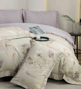 Set lenjerie de pat premium, în cutie cadou, 6 piese, cu elastic - Img 2