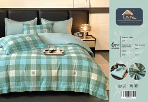 Set lenjerie de pat premium, în cutie cadou, 6 piese, cu elastic - Img 8