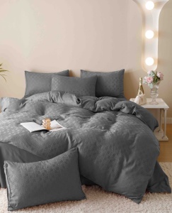 Set lenjerie pat dublu Jacquard, 6 piese