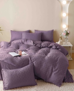 Set lenjerie pat dublu Jacquard, 6 piese