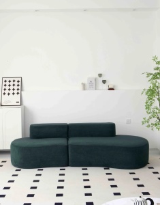 Canapea Premium Monarch HD Foam, 240 x 100 x 62 cm - Verde Smarald - Img 2