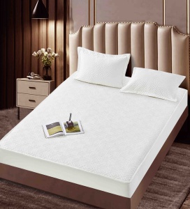 Husa tip topper din catifea 160x200cm + 2 fete de perna