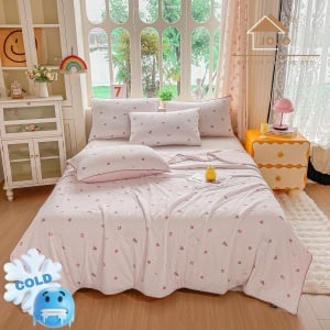 Pilotă de Vară Răcoroasă Premium cu Tehnologie Cooling Touch – 200x230 cm + 2 Fețe de Pernă 50x70 cm