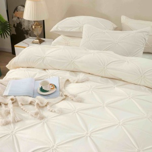 Set lenjerie de pat catifea deluxe, 4 piese, cu elastic - Img 3