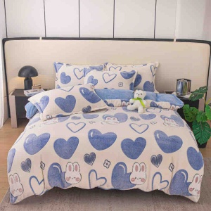 Set lenjerie de pat cocolino, pat 1 persoana, 4 piese