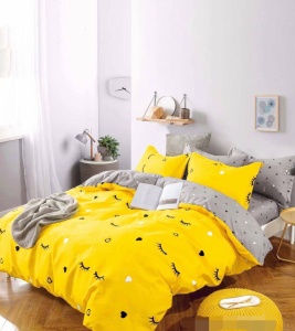 Set lenjerie de pat dublu, 6 piese
