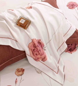 Set lenjerie de pat premium, în cutie cadou, 6 piese, cu elastic - Img 3