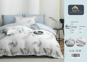 Set lenjerie de pat premium, în cutie cadou, 6 piese, cu elastic - Img 8