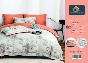 Set lenjerie de pat premium, în cutie cadou, 6 piese, cu elastic - Img 8