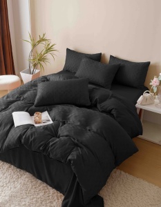 Set lenjerie pat dublu Jacquard, 6 piese - Img 4
