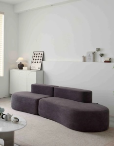 Canapea Premium Monarch HD Foam, 240 x 100 x 62 cm - Gri Inchis