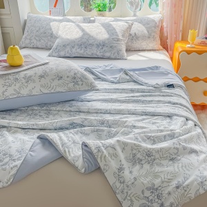 Pilotă de Vară Răcoroasă Premium cu Tehnologie Cooling Touch – 200x230 cm + 2 Fețe de Pernă 50x70 cm - Img 4
