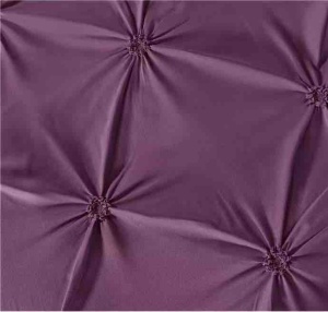 Set lenjerie de pat premium, cu pliuri brodate, 6 piese - Img 2