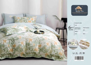 Set lenjerie de pat premium, în cutie cadou, 6 piese, cu elastic - Img 8