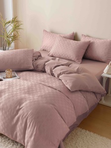 Set lenjerie pat dublu Jacquard, 6 piese - Img 2
