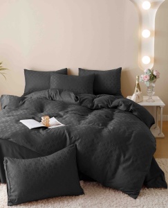 Set lenjerie pat dublu Jacquard, 6 piese