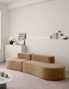 Canapea Premium Monarch HD Foam, 240 x 100 x 62 cm - Bej