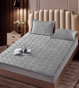 Husa tip topper din catifea 180x200cm + 2 fete de perna