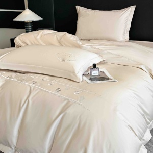 Lenjerii de pat bumbac 100% satin premium cu broderie deluxe, 4 piese - Img 4