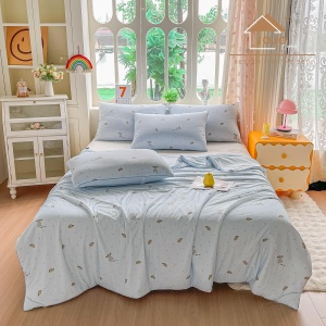 Pilotă de Vară Răcoroasă Premium cu Tehnologie Cooling Touch – 200x230 cm + 2 Fețe de Pernă 50x70 cm - Img 5