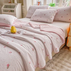 Pilotă de Vară Răcoroasă Premium cu Tehnologie Cooling Touch – 200x230 cm + 2 Fețe de Pernă 50x70 cm - Img 5