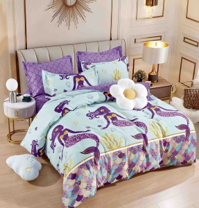 Set lenjerie de pat dublu, 6 piese