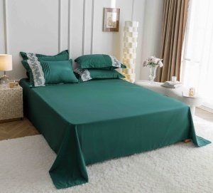 Set lenjerie de pat premium, cu inimioare brodate, 6 piese - Img 9