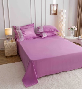 Set lenjerie de pat premium, cu inimioare brodate, 6 piese - Img 9