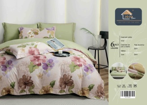 Set lenjerie de pat premium, în cutie cadou, 6 piese, cu elastic - Img 8