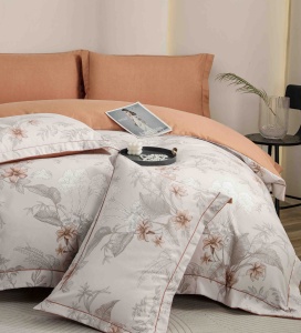 Set lenjerie de pat premium, în cutie cadou, 6 piese, cu elastic - Img 2