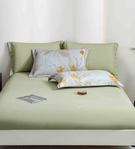 Set lenjerie de pat premium, în cutie cadou, 6 piese, cu elastic - Img 7