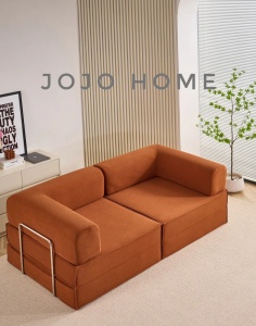 Canapea Modulară Velluto 4 în 1, 200 x 100 x 72 cm - Portocaliu