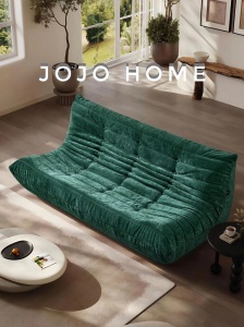 Canapea Premium Cloud HD Foam, 145 x 160 x 72 cm, Spumă Poliuretanică de Înaltă Densitate - Verde Smarald - Img 4